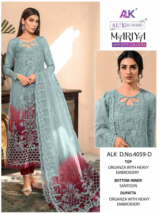 Mariya 4059 By Alk Khushbu Pakistani Suit Catalog